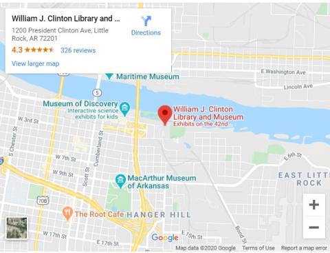 Clinton Library Map