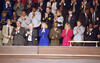 State of the Union 1995 First Lady Hillary Rodham Clinton attends the State of the Union in the House Chamber at the United States Capitol, Washington D.C. She is seated in the visitors gallery with Second Lady Tipper Gore and others