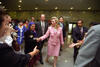 Beijing Commodities Center First Lady Hillary Rodham Clinton arrives at the Beijing Commodities Center for the Colloquium on Women and Health Security in Beijing, China
