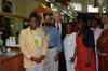 President Clinton visits Sweet Auburn Market President Clinton stands in the center with shop owners and vendors of the Sweet Auburn Market in Atlanta, Georgia