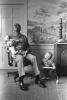 President Lyndon B. Johnson Singing with Yuki President Lyndon B. Johnson Singing with his dog, Yuki