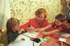 First Lady Hillary Rodham Clinton Participating in Activities with Children at the Kent Nursing Home First Lady Hillary Rodham Clinton participating in activities with children at the Kent Nursing Home in Warwick, Rhode Island