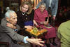 The Delaney Sisters Hillary Rodham Clinton visits Cilvil Rights Pioneers, Sadie and Bessie Delany, at their home in Mount Vernon, New York, March 23, 1993