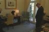 Oklahoma Bombing News Coverage President Clinton watches news coverage in the Outer Oval Office of the bombing of the Murrah Federal Building in Oklahoma City