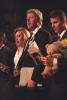 Memorial Service President Clinton and First Lady Hillary Rodham Clinton sing hymns at a memorial service for those killed in the bombing of the Murrah Federal Building in Oklahoma City