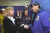 Memorial Service First Lady Hillary Rodham Clinton greets first responders at the memorial service for the victims of the bombing of the Murrah Federal Building in Oklahoma City