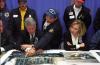 Memorial Service President Clinton and First Lady Hillary Rodham Clinton meet with heads of the search & rescue teams and first responders at the Oklahoma State Fairgrounds Arena following the memorial service for victims of the bombing of the Murrah Federal Building in Oklahoma City