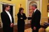 President Clinton greets Alison Krauss at a reception in the residence following the WETA "Women of Country" concert