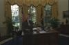 Rock & Roll Musician David Bowie spends a moment in the Oval Office at the White House