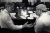 Government Shutdown During the 1995 Government Shutdown, President Clinton speaks to Speaker of the House, Newt Gingrich during budget negotiations with Congress