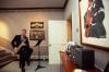 President Clinton Practices his Saxophone President Clinton practices with his saxophone in the newly decorated Music Room in the Residence