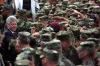 Fort Polk President Clinton greets U.S. Army soldiers during his visit with to Fort Polk. Many of the personnel served in Operation Uphold Democracy in Haiti