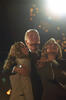 Victory Fireworks President Clinton, Hillary Rodham Clinton, and Chelsea Clinton look up at a fireworks display over the Old Statehouse in Little Rock, Arkansas. President Clinton has his arms wrapped around the First Lady and Chelsea Clinton.