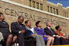 Dias participants including President Clinton sit and listen while remarks are delivered at the 40th Anniversary of the Desegregation of Central High School in Little Rock, Arkansas.