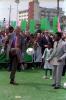 President William J. Clinton Kicking a Soccer Ball President William J. Clinton kicking a soccer ball in front of Former Professional Soccer Player Pele Edises at Mangueira School in Rio De Janeiro, Brazil