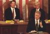 1998 State of the Union President Clinton gives the 1998 State of the Union in the House of Representatives Chamber at the United States Capitol. Vice President Gore and Speaker of the House Newt Gingrich are pictured seated behind President Clinton