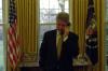 Telephone Call President Clinton talks on the Oval Office telephone with Governor Zell Miller of Georgia. They discuss relief efforts and federal assistance from the recent tornado that hit Georgia