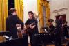 Musician Lou Reed performs with his band at the State Dinner for President Vaclav Havel of the Czech Republic