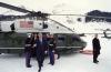Davos Arrival President Clinton disembarks Marine One Presidential Helicopter at Davos for the World Economic Forum