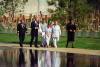 Oklahoma City Memorial President Clinton tours the grounds of the Oklahoma City National Memorial