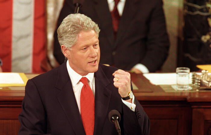 President Clinton gives his State of the Union in the House Chamber at the United States Capitol, Washington D.C.