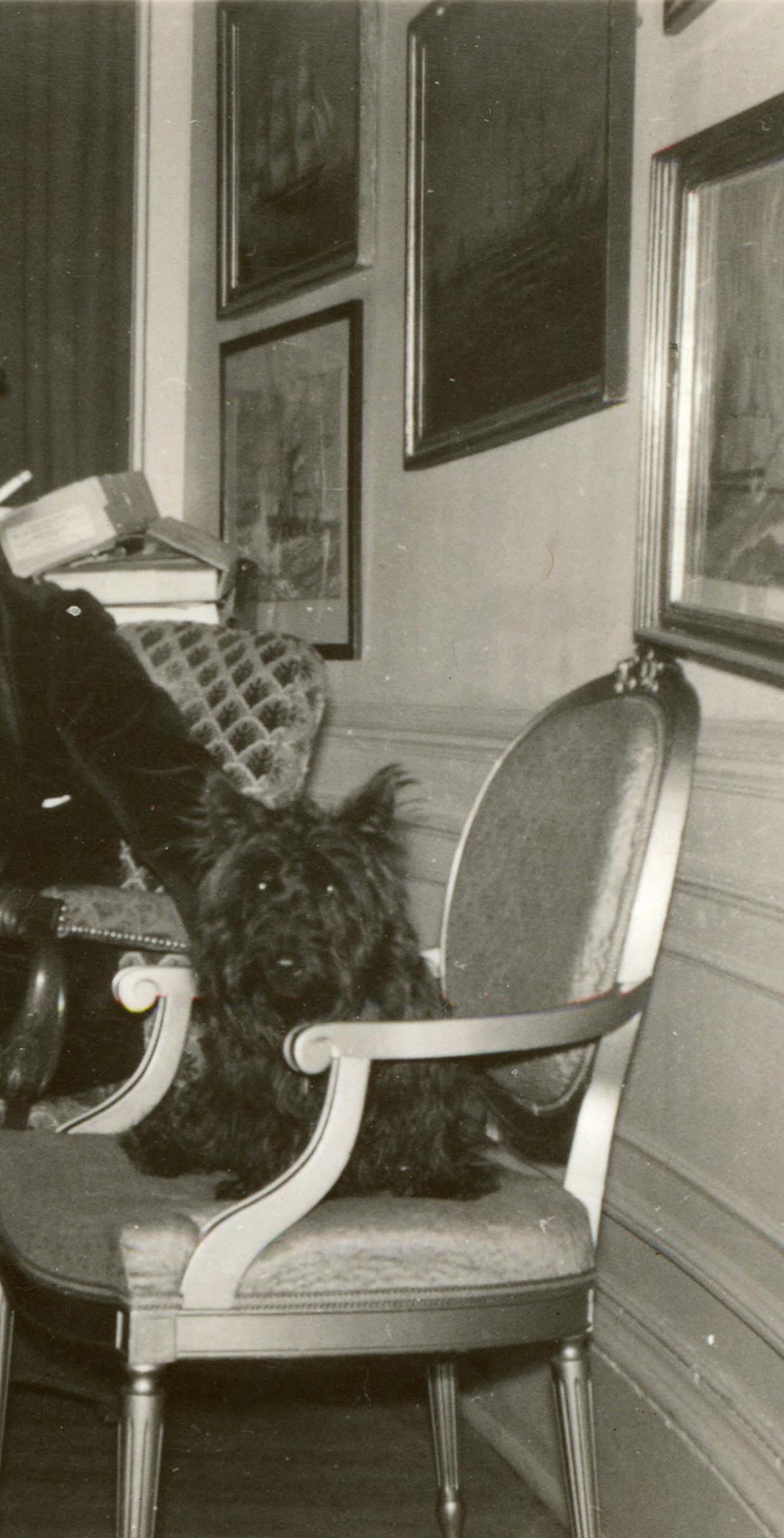 President Franklin D. Roosevelt and Fala in the White House Study, Washington, DC