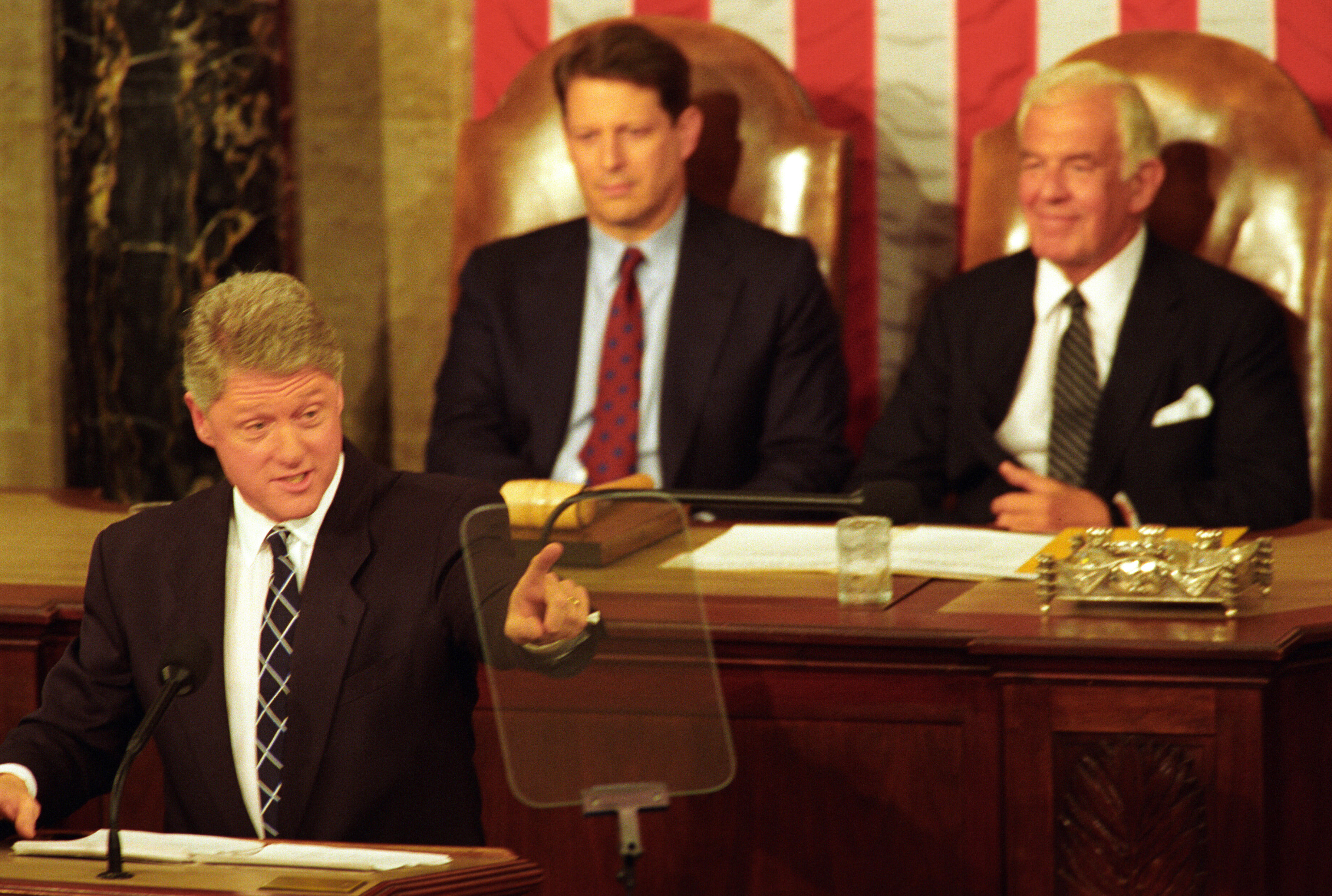 President Clinton gives his State of the Union in the House Chamber at the United States Capitol, Washington D.C. 
